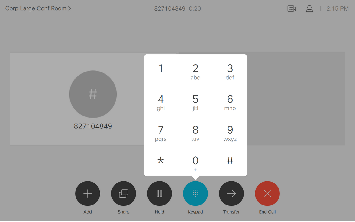 How to manually dial into a ex from the conference room MMC Corp